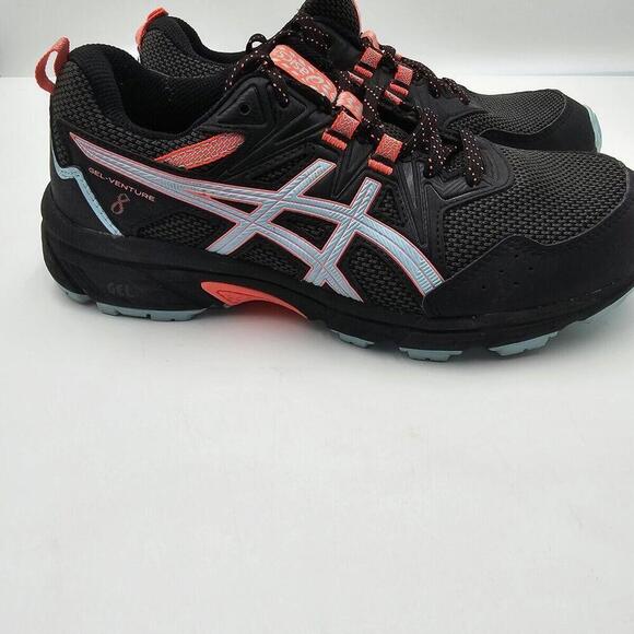 Size 8.5 - ASICS Gel Venture 8 Blue/Black Ginger Peach - Picture 3 of 11